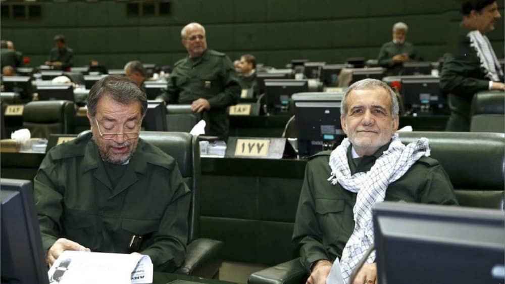 Masoud-Pezeshkian-iran-IRGC-Uniform Masoud-Pezeshkian-iran-IRGC-Uniform
